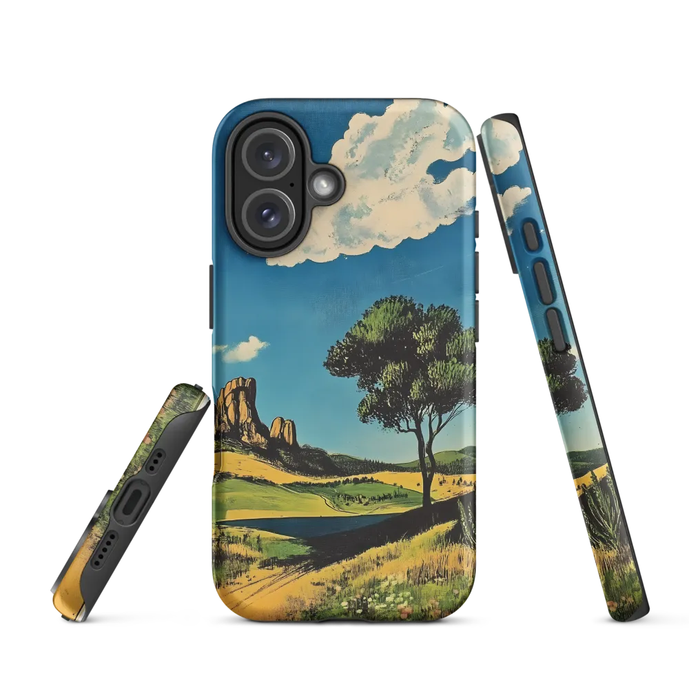 Serenity in Nature: A Realistic Landscape | Phone Case