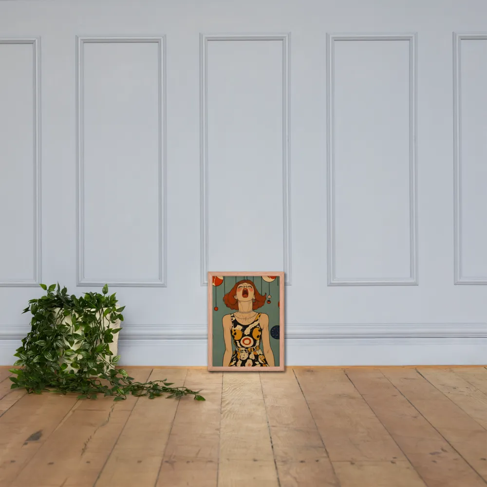 Awakening Expression | Poster with Red oak Frame | 12″×16″