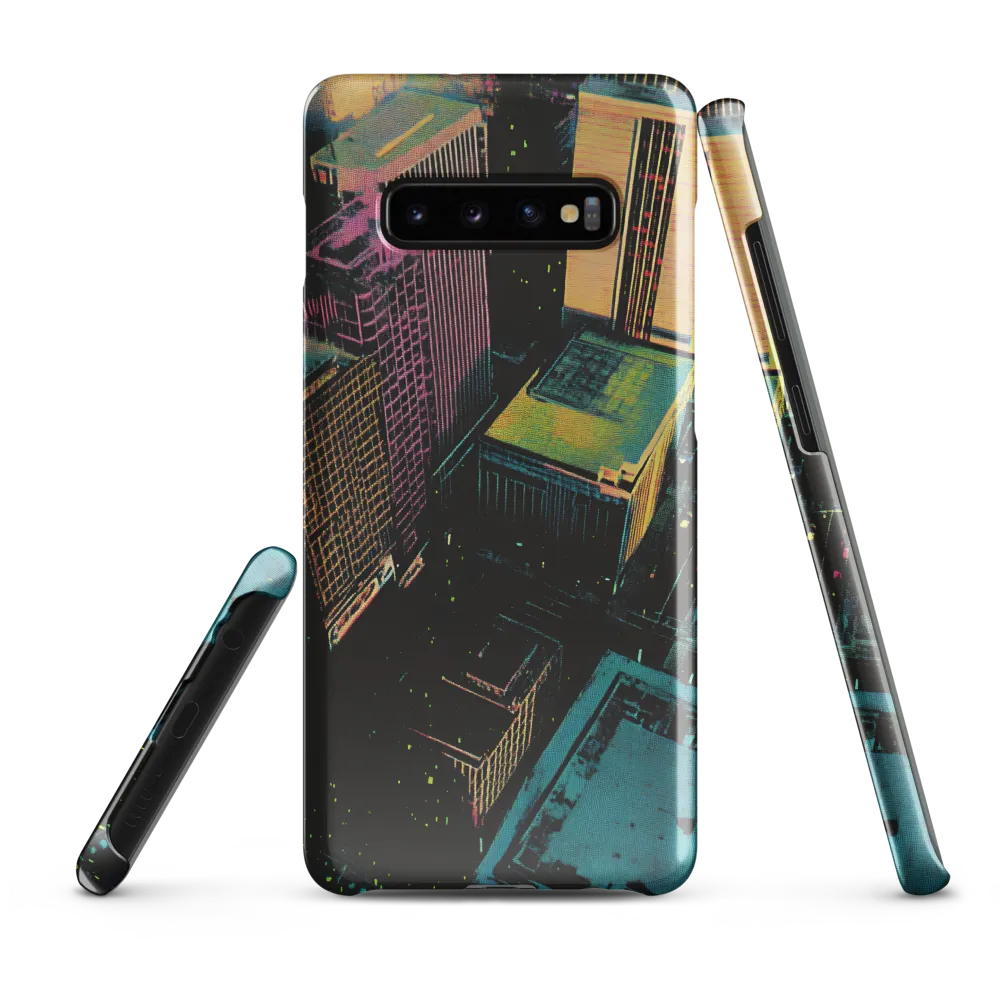 Neon Dreams: A City from Above | Phone Case |  S10 Plus | Snap Case | Glossy