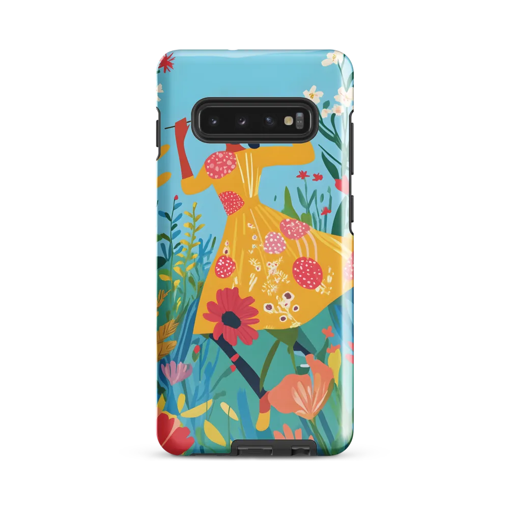 Dancing Among Blossoms | Phone Case |  S10 Plus | Tough Case | Glossy