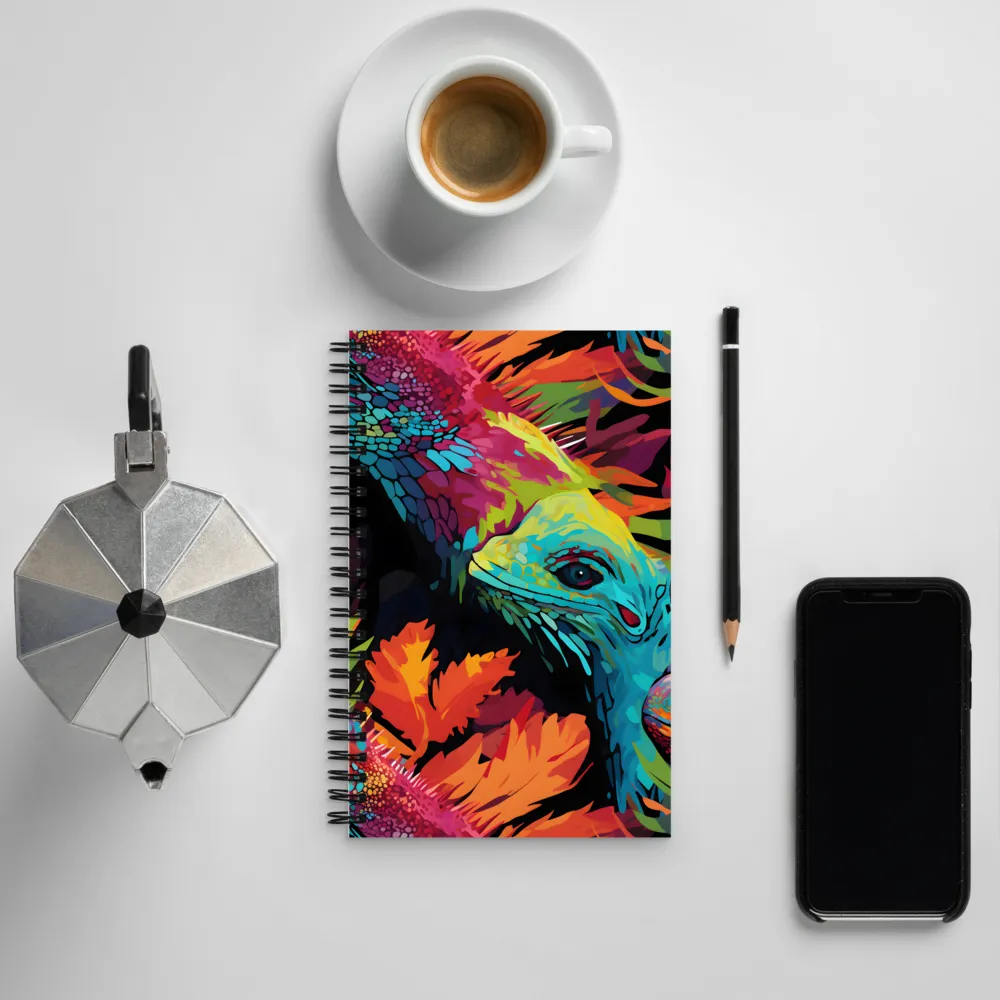 Vibrant Reptilian Harmony | Spiral Notebook