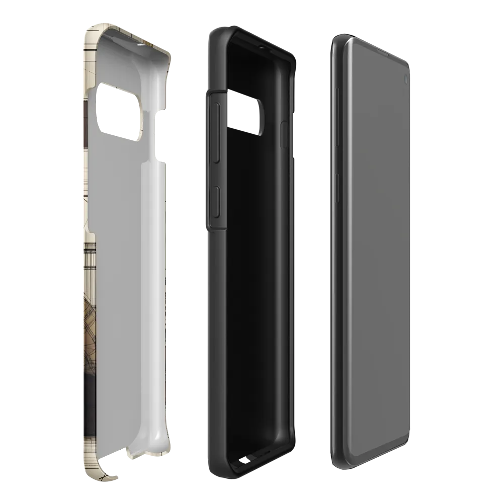 Quiet Reflections in Line | Phone Case |  S10 Plus | Tough Case | Matte