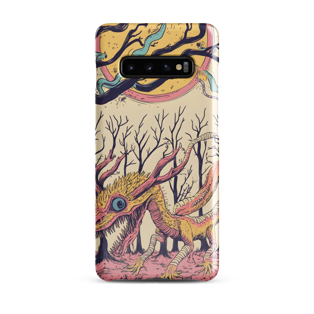 The Enigmatic Dragon of the Desolate Forest | Phone Case |  S10 Plus | Snap Case | Glossy