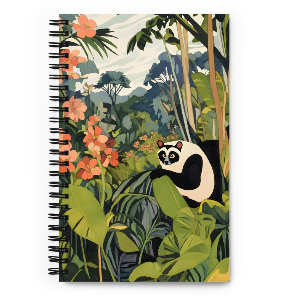 Panda in Paradise | Spiral Notebook