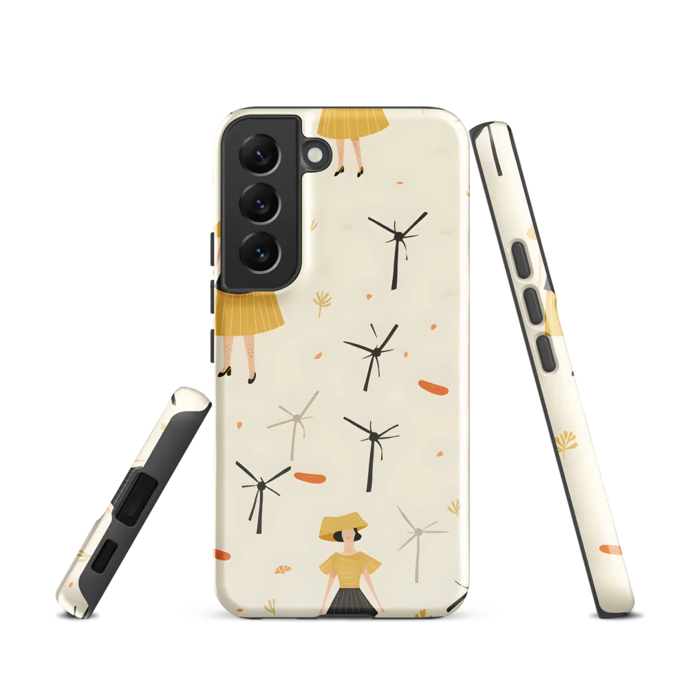 Whimsical Patterns of Nature and Femininity | Phone Case |  S22 | Tough Case | Glossy