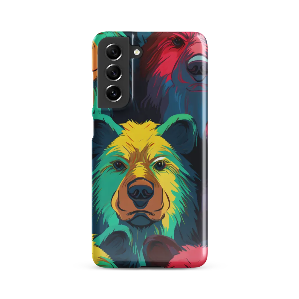 The Colorful Essence of Bears | Phone Case |  S21 FE | Snap Case | Glossy