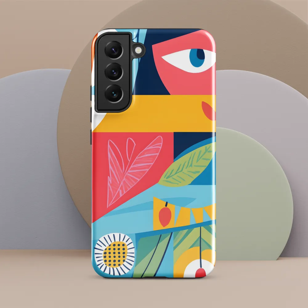 Vibrant Geometric Visage