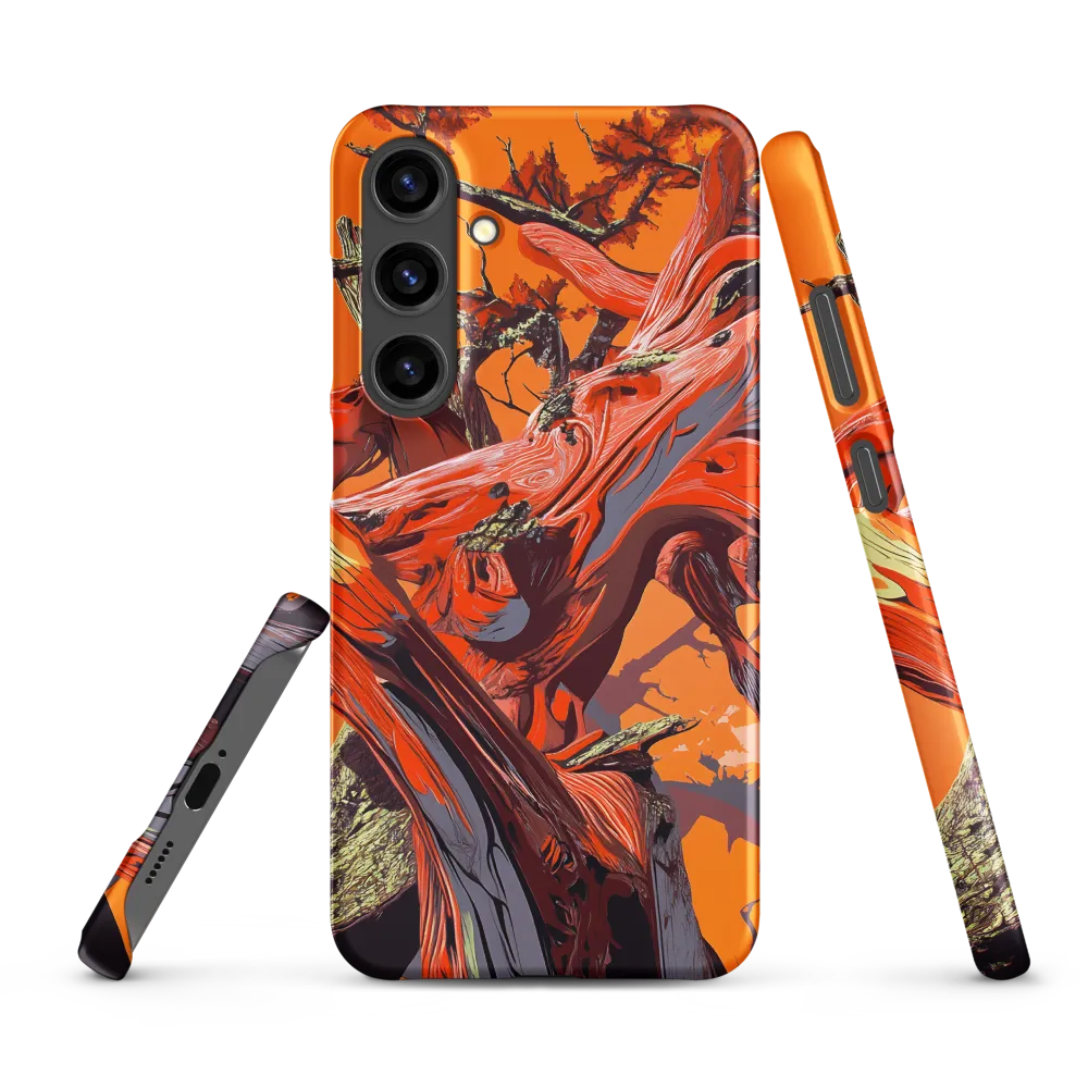Life in Motion: An Abstract Tree | Phone Case |  S24 Plus | Snap Case | Matte