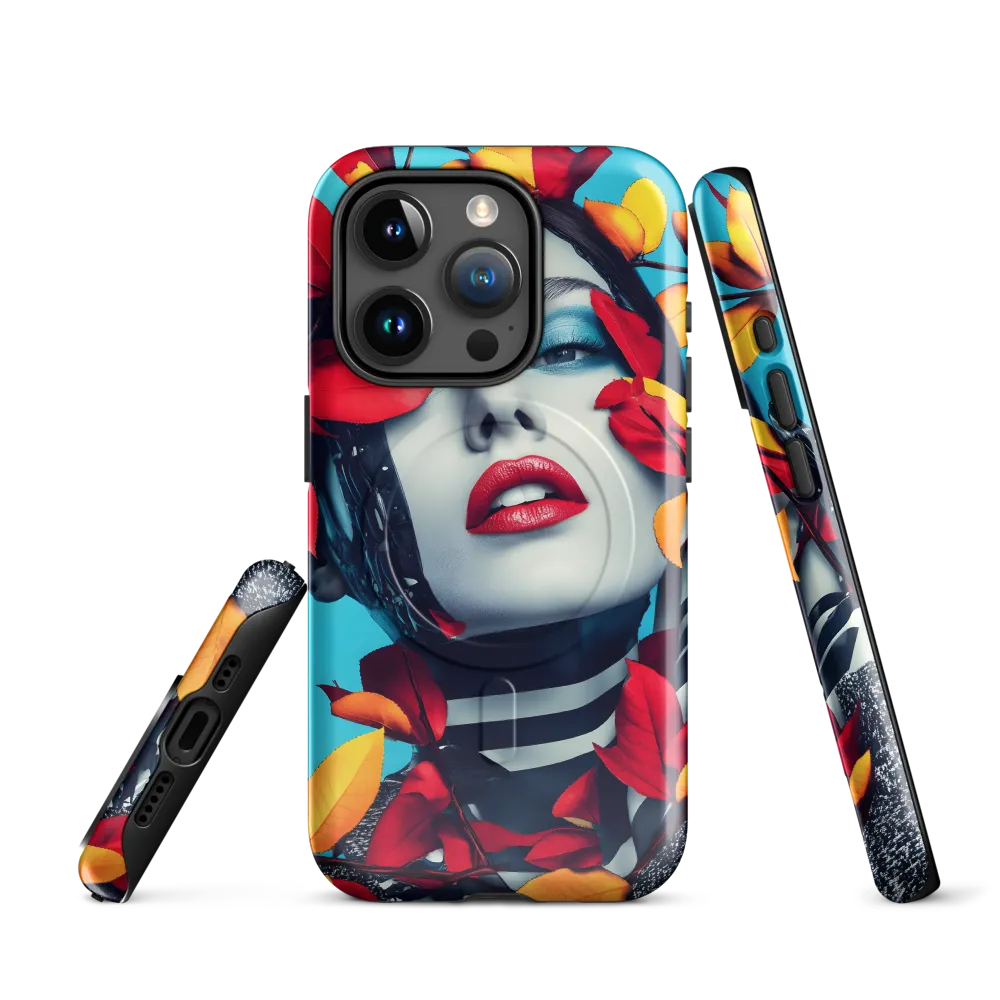 Futuristic Fusion: Nature Meets Technology | Phone Case |  15 Pro | MagSafe® Tough Case | Glossy