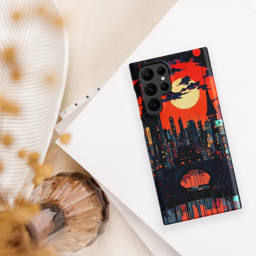 Nightfall in a Neon City | Phone Case |  S22 Ultra | Snap Case | Matte