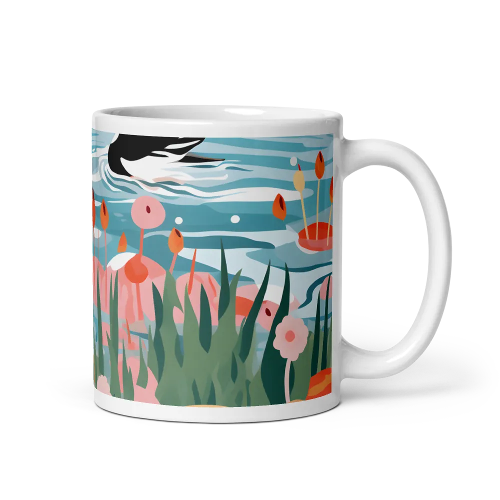 Serenity in Aquatic Harmony | Mug with White inside | 11 oz