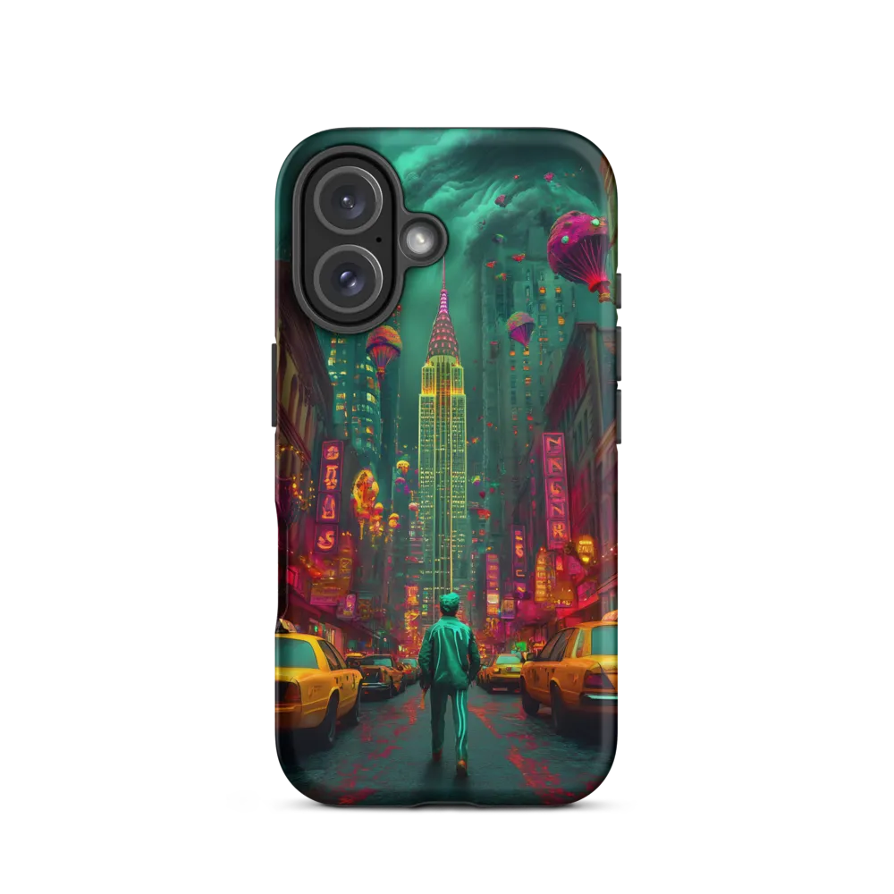 Neon Dreams: A Surreal Urban Journey | Phone Case