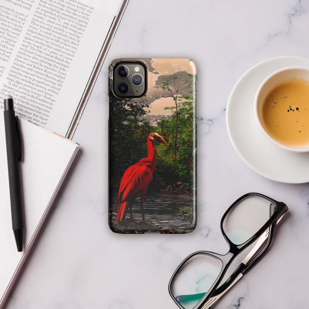 Enigmatic Elegance: The Scarlet Observer | Phone Case |  11 Pro Max | Snap Case | Glossy