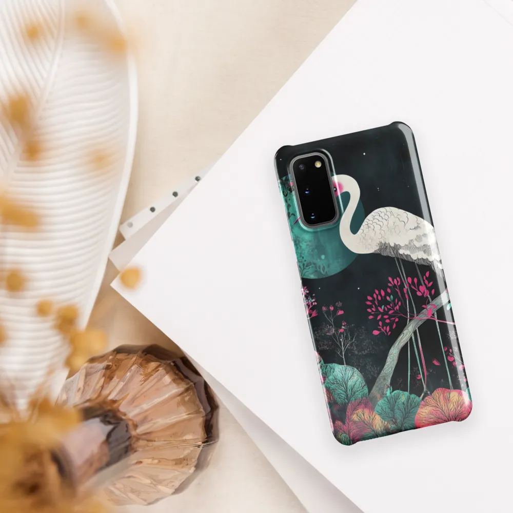Ethereal Presence: Heron in a Floral Dreamscape