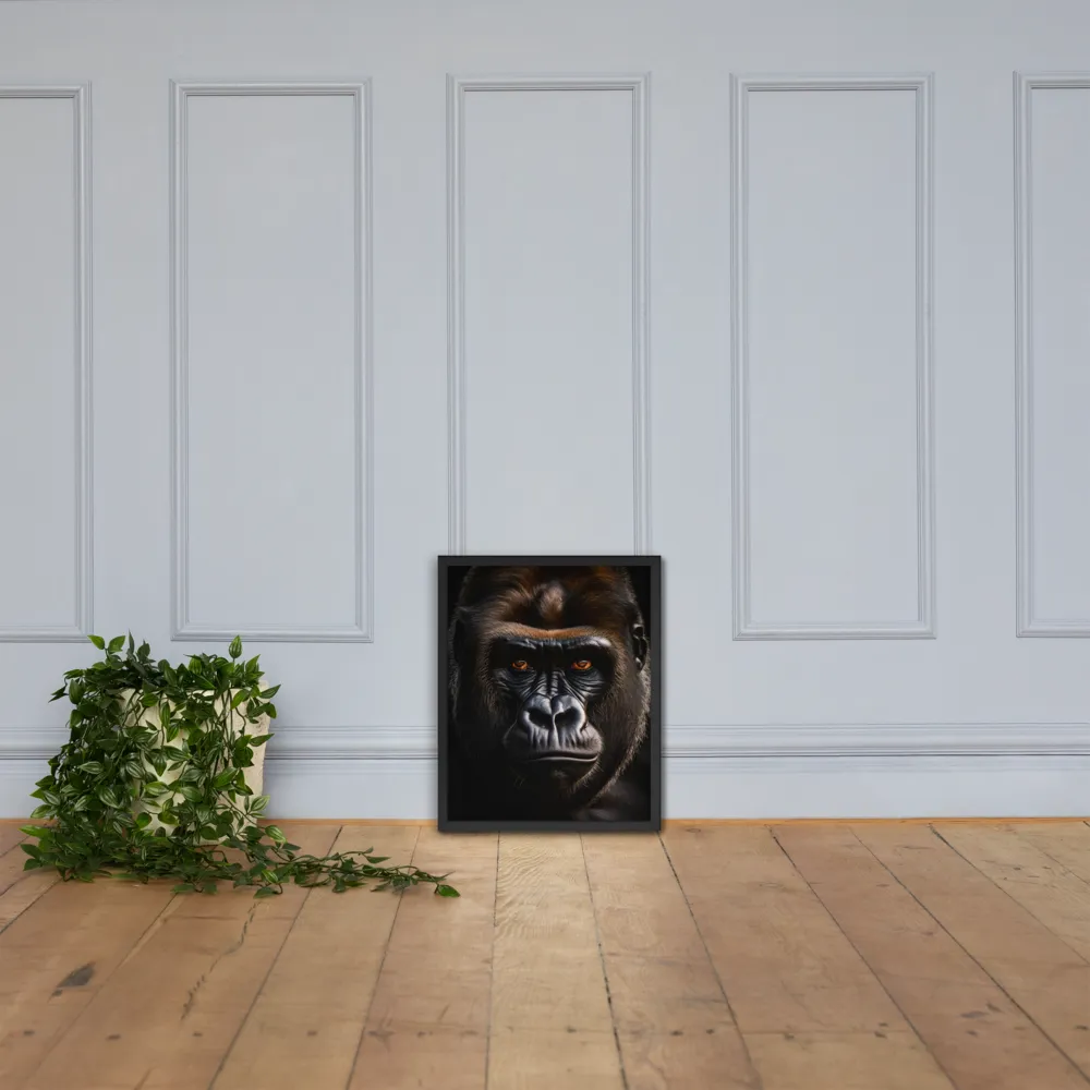 Majestic Gaze | Poster with Black Frame | 16″×20″