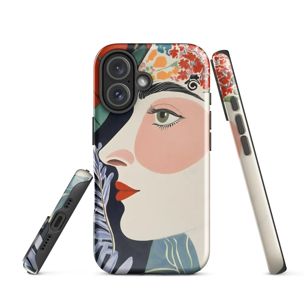 Floral Serenade: A Modern Portrait