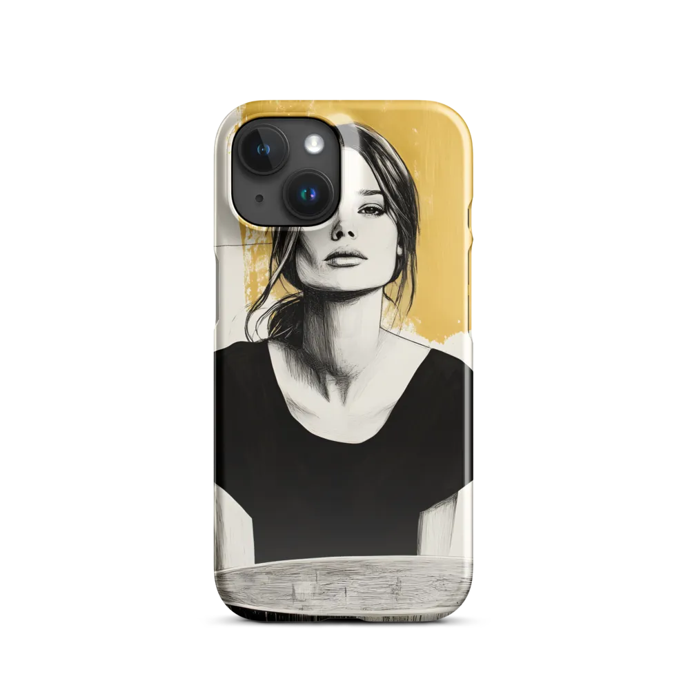 Golden Serenity: A Minimalist Portrait