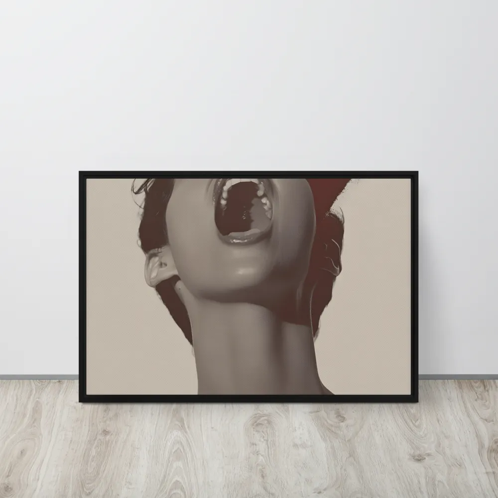 Echoes of Emotion | Canvas with Black Frame | 20″×30″