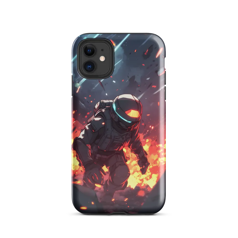 Astronaut Amidst Chaos | Phone Case |  11 | Tough Case | Glossy