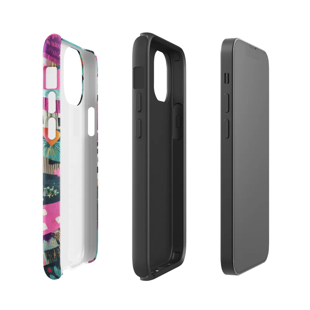 Whimsical Journey Through a Vibrant Landscape | Phone Case |  13 mini | Tough Case | Glossy