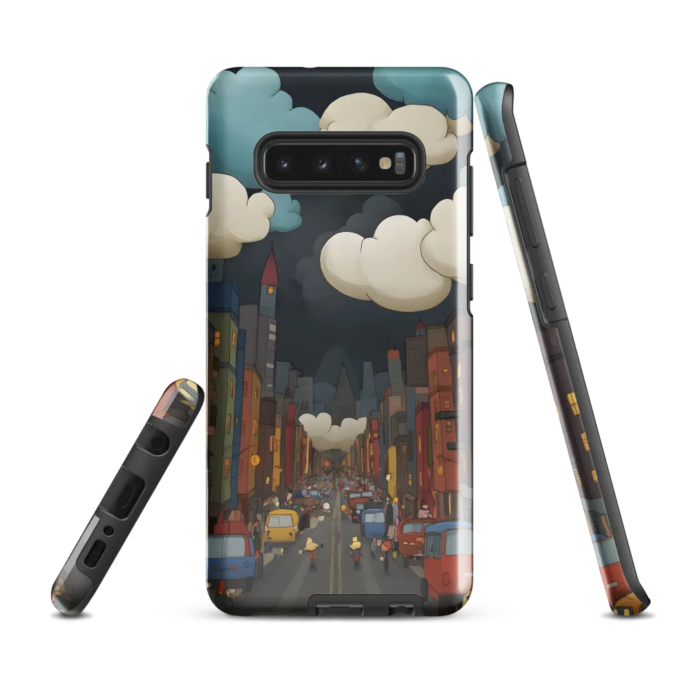 Urban Symphony: A City Awakens at Dusk | Phone Case |  S10 Plus | Tough Case | Glossy