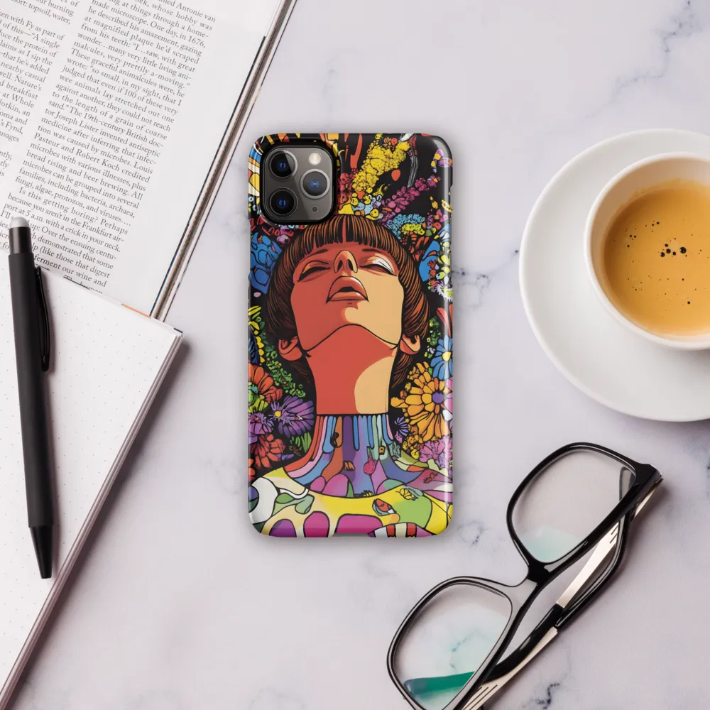 Vibrant Ecstasy: A Psychedelic Portrait | Phone Case |  11 Pro Max | Snap Case | Glossy