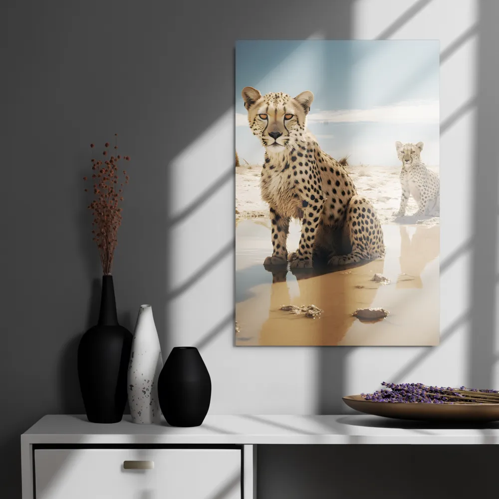 Silent Watchers of the Savanna | Metal Print | 20″×30″