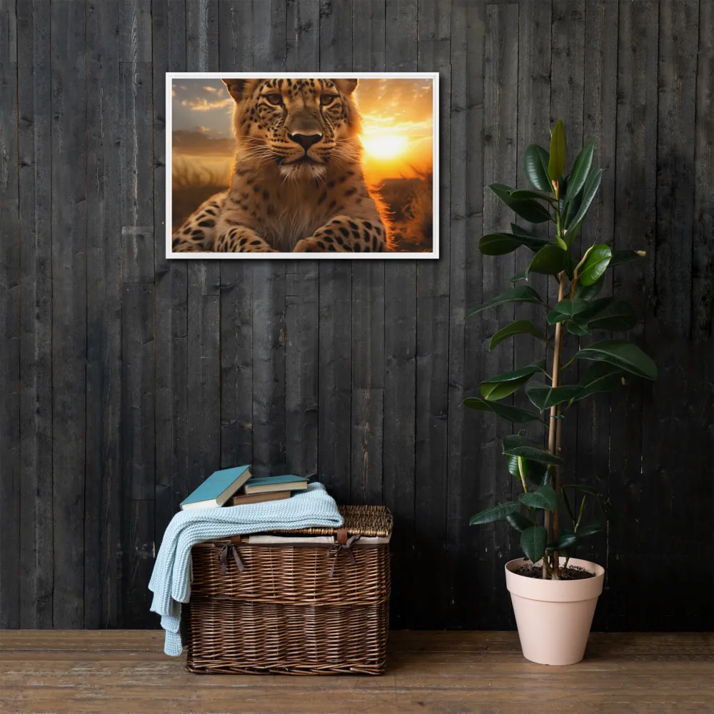 Regal Presence: The Leopard at Sunset