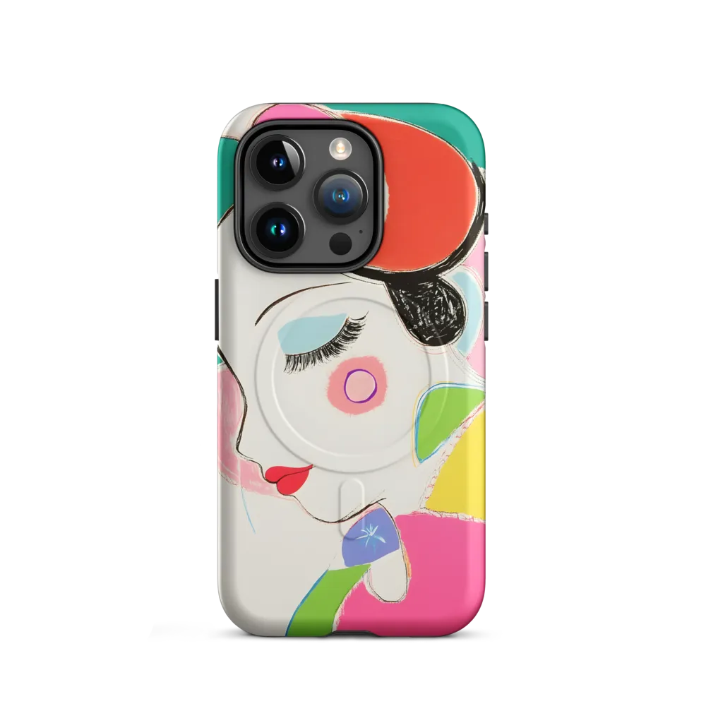 Whimsical Portrait in Colorful Abstraction