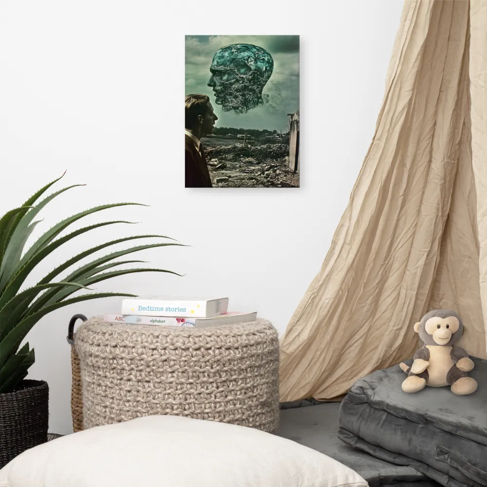 Ethereal Reflections: Identity in a Fragmented World | Canvas | 12″×16″