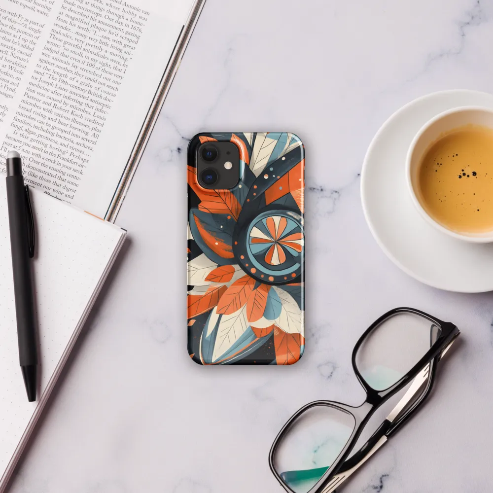 Floral Symphony in Orange and Teal