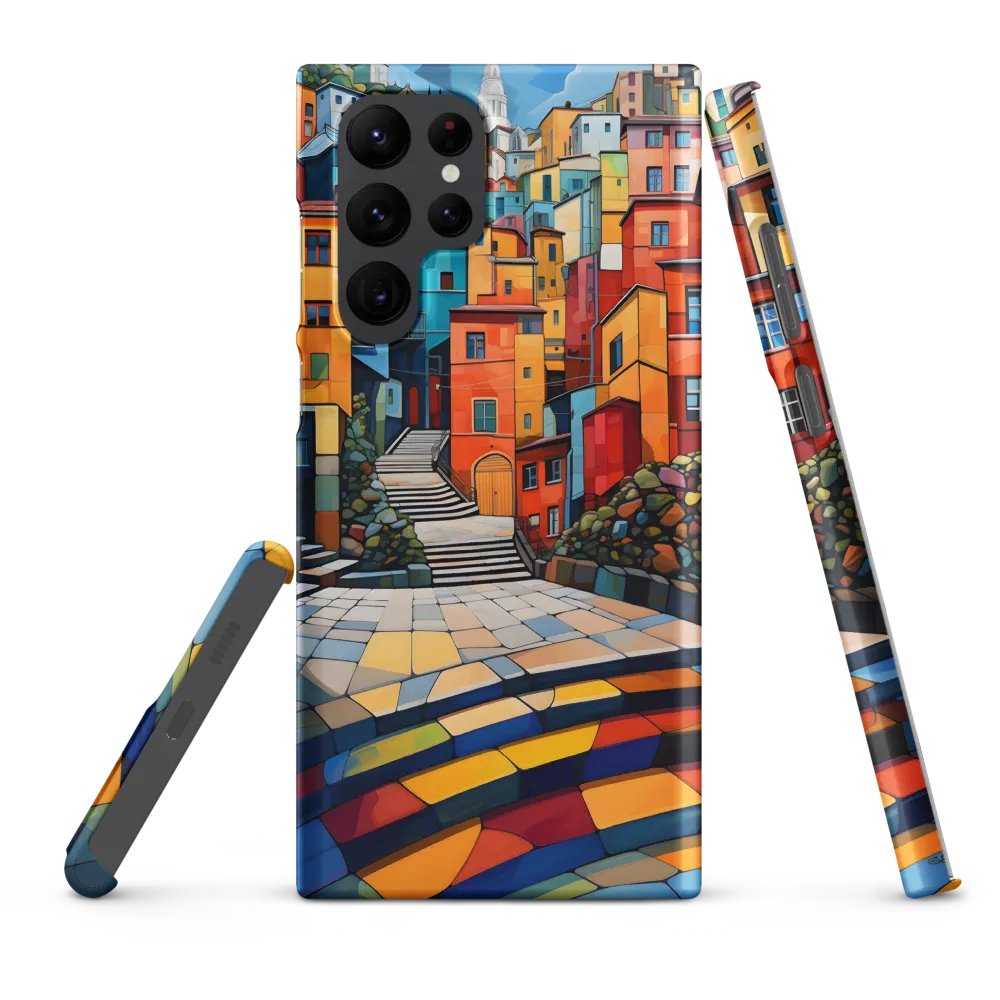 Vibrant Village: A Cubist Journey