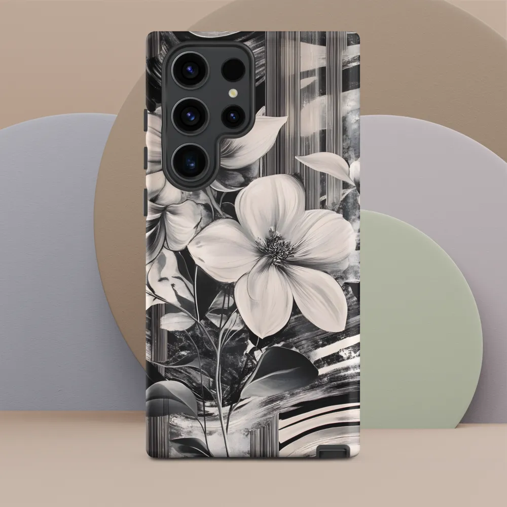 Ethereal Bloom: A Dance of Monochromes