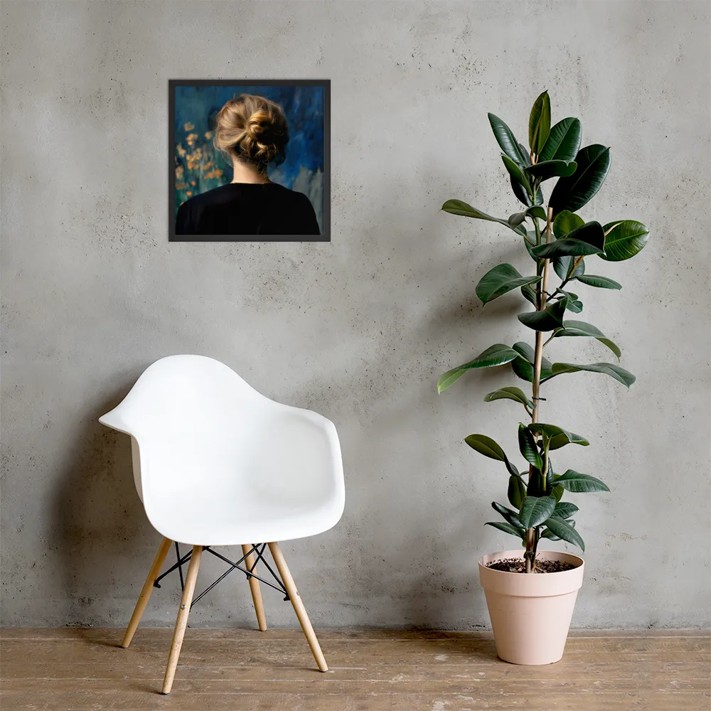 Whispers of Tranquility | Poster with Black Frame | 18″×18″