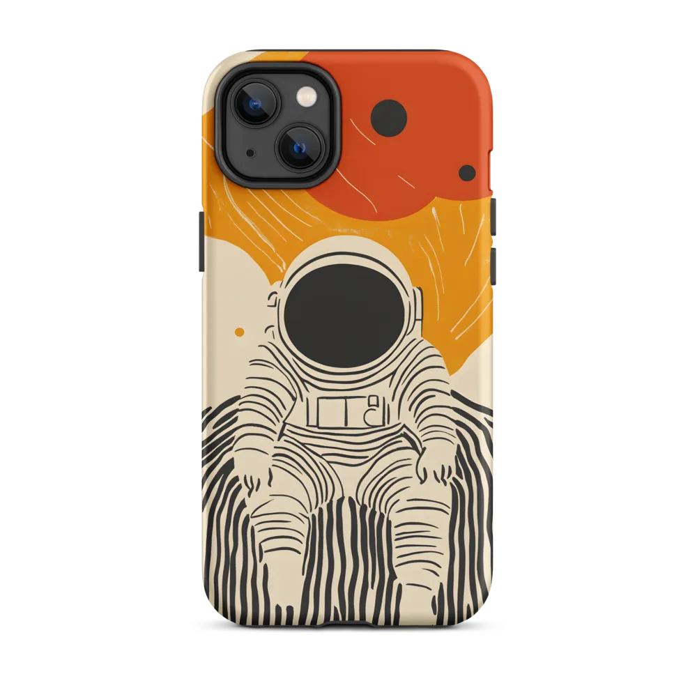 Astronaut in Cosmic Thoughts | Phone Case |  14 Plus | Tough Case | Matte