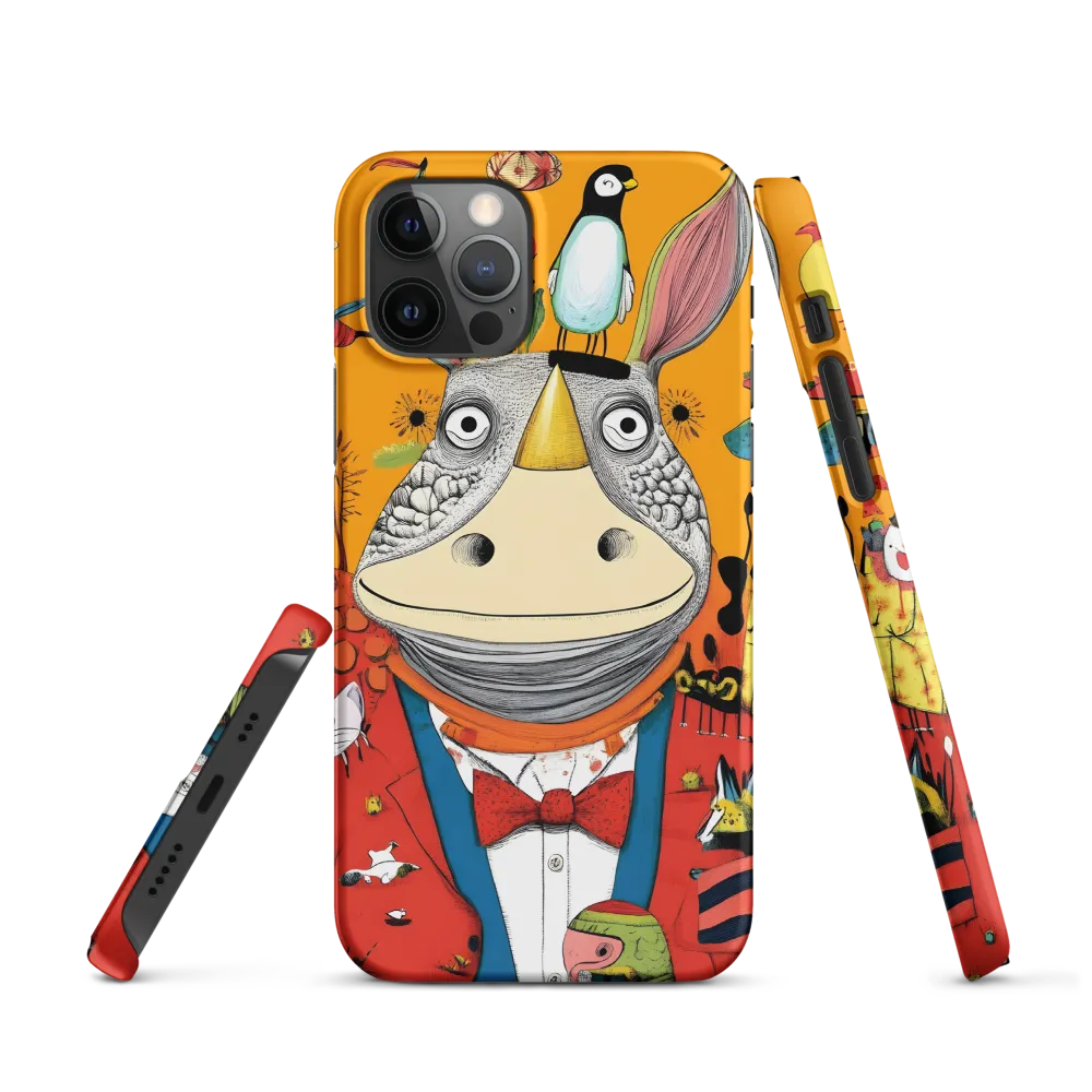 Whimsical Rhinoceros: A Playful Encounter