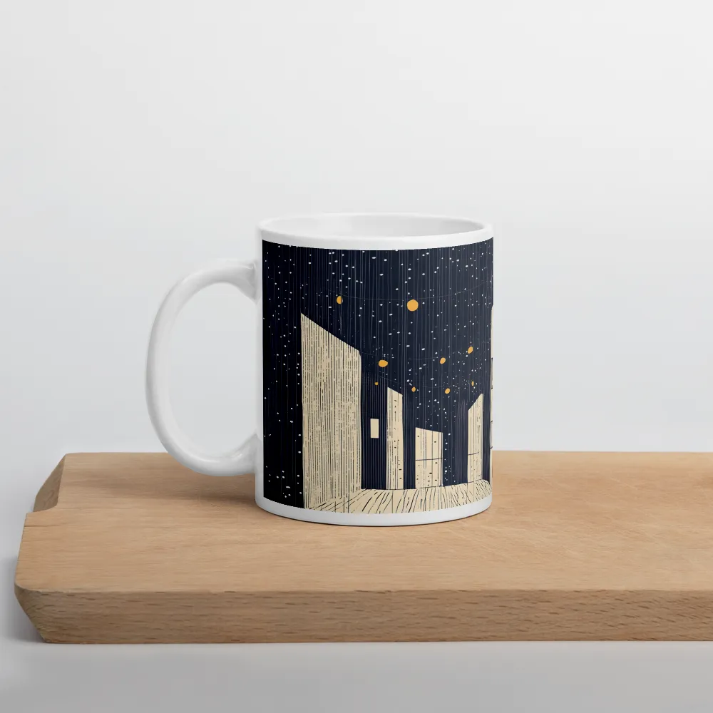 Under the Starry Canvas | Mug with White inside | 11 oz