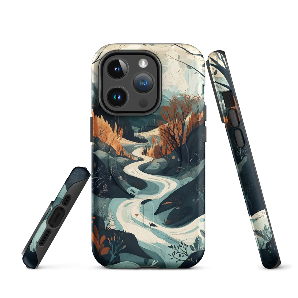Winding Serenity: A Digital Landscape