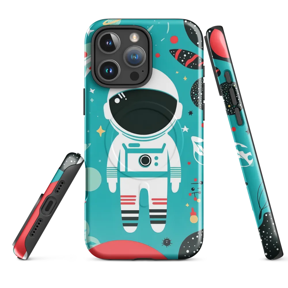 Whimsical Astronaut in Cosmic Wonderland