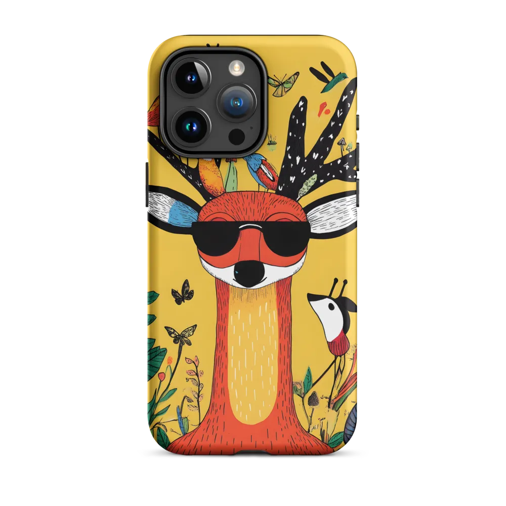 Playful Deer with Sunglasses