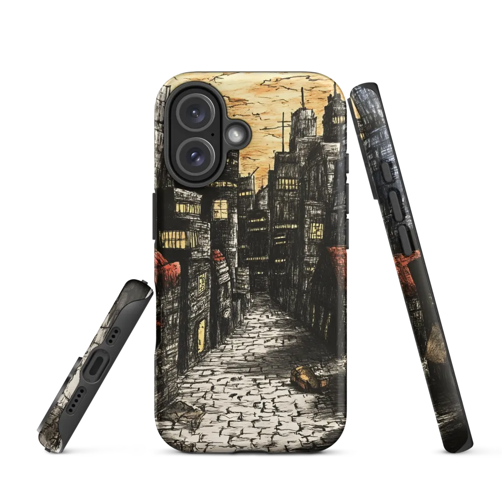 Urban Twilight: A Desolate Cityscape | Phone Case