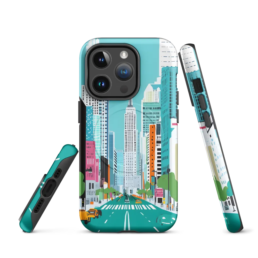 Urban Symphony: A Modern Cityscape | Phone Case |  14 Pro | MagSafe® Tough Case | Matte