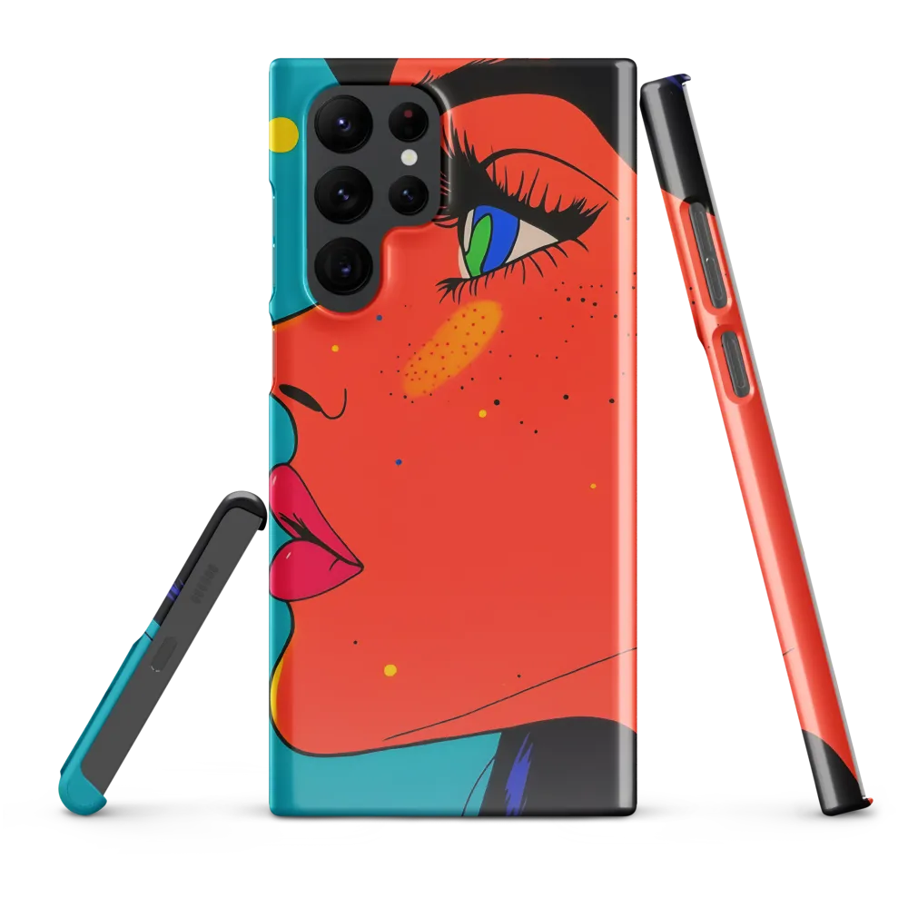 Vibrant Feminine Profile in Pop Art