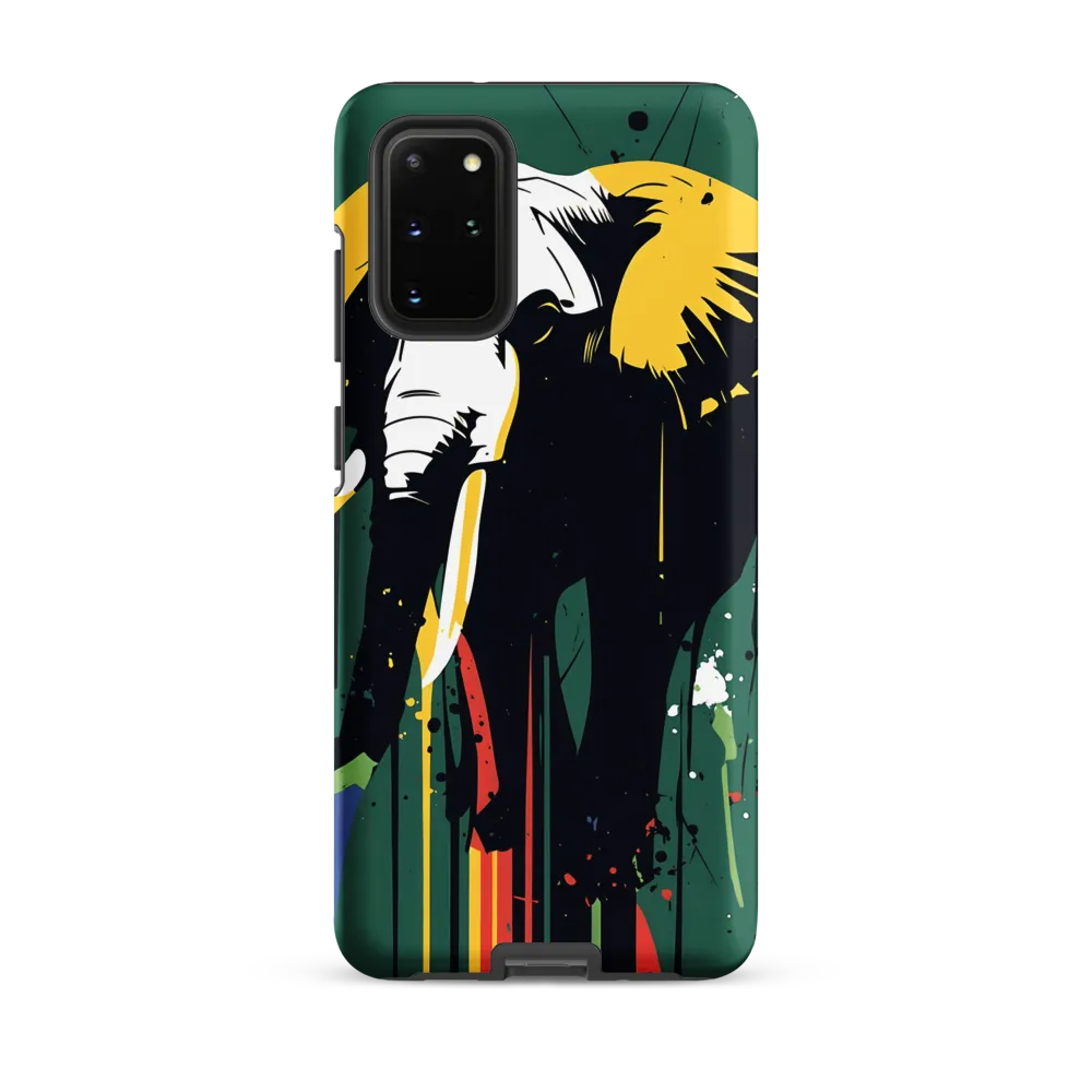 Majestic Minimalism: The Colorful Elephant