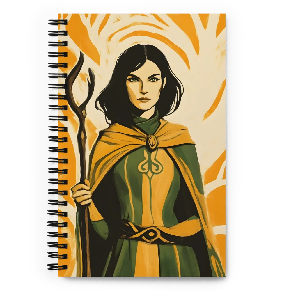 Sorceress of the Orange Realm | Spiral Notebook