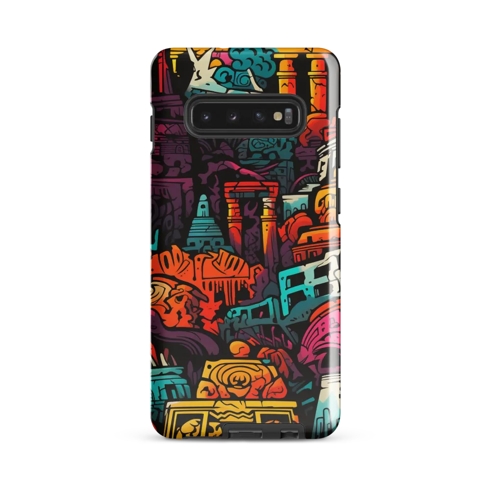 Vibrant Urban Surrealism | Phone Case |  S10 Plus | Tough Case | Glossy