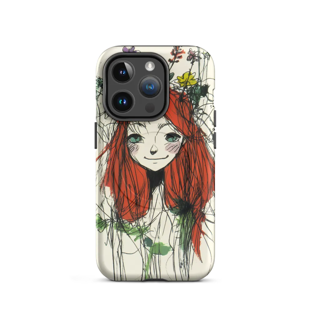 Whimsical Floral Portrait