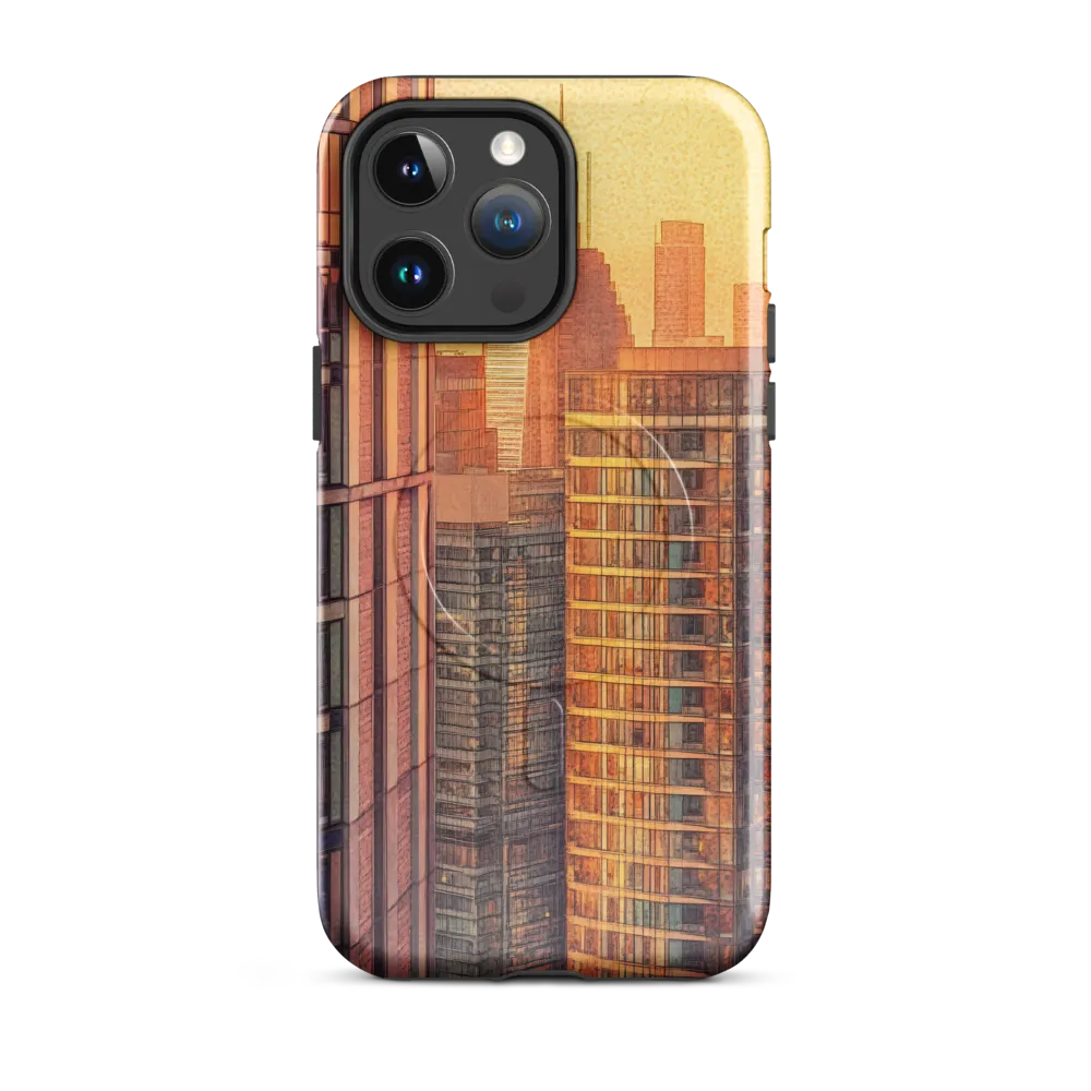 Urban Serenity at Sunset | Phone Case |  14 Pro Max | MagSafe® Tough Case | Glossy