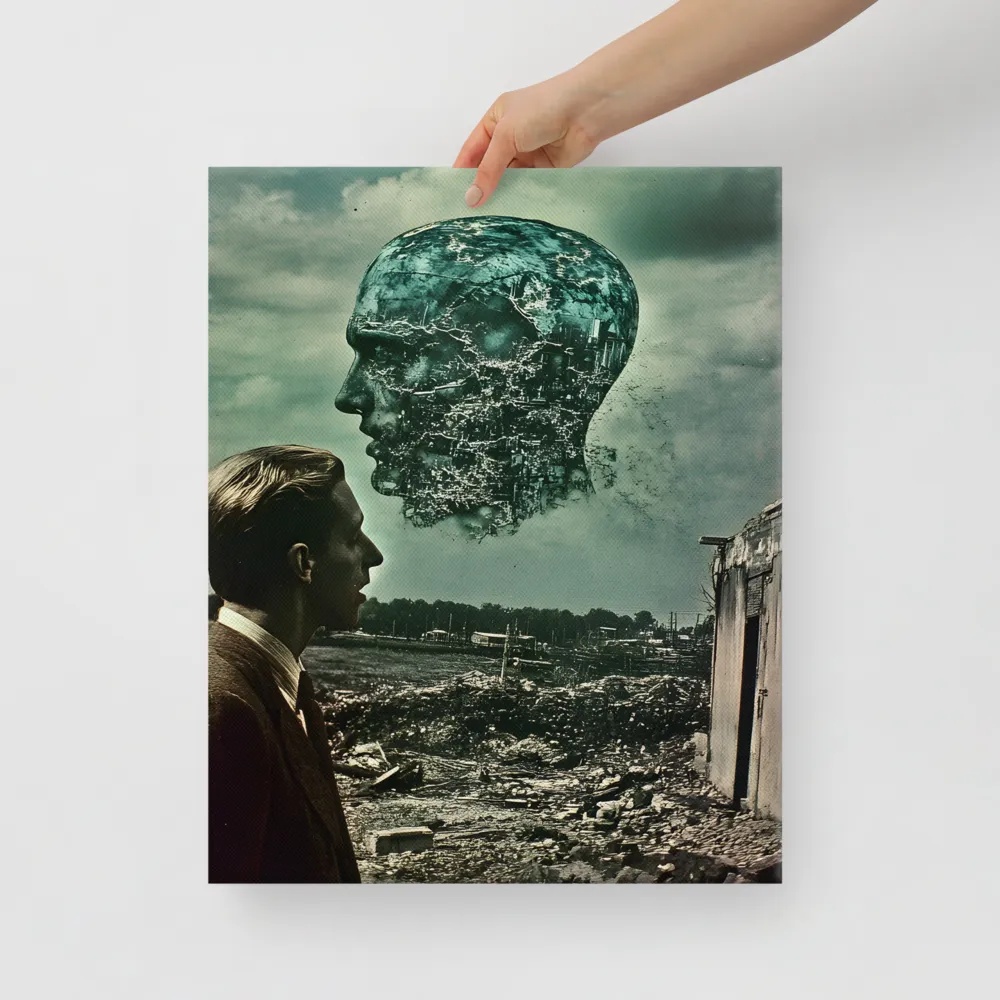 Ethereal Reflections: Identity in a Fragmented World | Canvas | 16″×20″
