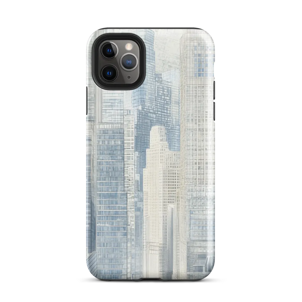 Urban Serenity: A Modern Cityscape | Phone Case |  11 Pro Max | Tough Case | Glossy